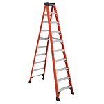 Louisville Ladder 10-Foot Fiberglass Step Ladder, Type IAA, 375-pound Load Capacity, FS1410HD
