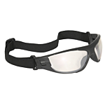 Cuatro™ 4-in-1 Foam Lined Eyewear - Black Frame - Indoor/Outdoor Anti-Fog Lens