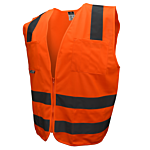 SV8 Standard Type R Class 2 Solid Safety Vest - Orange - Size L