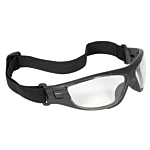 Cuatro™ 4-in-1 Foam Lined Eyewear - Black Frame - Clear Anti-Fog Lens