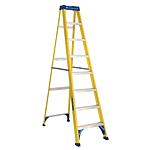 Louisville Ladder 8-Foot Fiberglass Step Ladder, Type I, 250-pound Load Capacity, FS2008