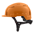 Orange Front Brim Vented Safety Helmet (USA) - Type 2, Class C