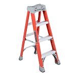 Louisville Ladder 4-Foot Fiberglass Step Ladder, Type IA, 300-pound Load Capacity, FS1504