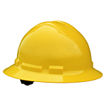 Quartz™ Full Brim 4 Point Ratchet Hard Hat - Yellow