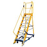 8 ft Fiberglass Platform Warehouse Ladders