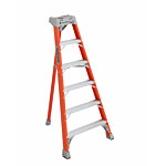 Louisville Ladder 6-Foot Fiberglass Step Ladder, Type IA, 300-pound Load Capacity, FT1506
