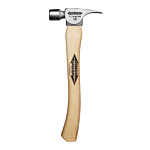 10 oz Titanium Smooth Face Hammer with 14.5 in. Curved Hickory Handle