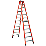 Louisville Ladder 12-Foot Fiberglass Step Ladder, Type IAA, 375-pound Load Capacity, FM1412HD