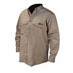 FRS-001 VolCore™ Long Sleeve Button Down FR Shirt - Khaki - Size M