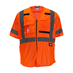 Class 3 High Visibility Orange Safety Vest - L/XL