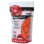 Resistor® 32 Foam Earplugs Bag - Uncorded - Orange - 50 Pair Bag