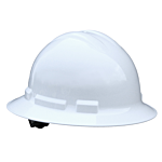 Quartz™ Full Brim 4 Point Pinlock Hard Hat - White