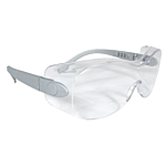 Sheath™ OTG Safety Eyewear - Silver Frame - Clear Anti-Fog Lens