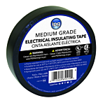 Medium Grade Vinyl Electrical Tape, 0.75'' x 60 ft, Black, 0.75 IN Width