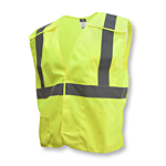 SV4 Economy Type R Class 2 Breakaway Solid Safety Vest - Green - Size S