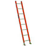 Louisville Ladder 8-Foot Fiberglass Straight Ladder, Type IA, 300-pound Load Capacity, FE3108