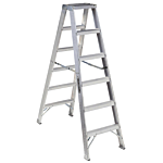 6 ft Aluminum Twin Front Step Ladders