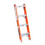 4 ft Fiberglass Single Extension Ladders
