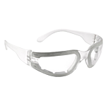 Mirage™ Foam Safety Eyewear - Clear Frame - Clear Anti-Fog Lens