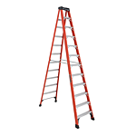 Louisville Ladder 12-Foot Fiberglass Step Ladder, Type IAA, 375-pound Load Capacity, FS1412HD