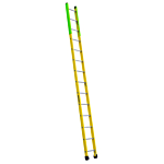 Louisville Ladder 14-Foot Fiberglass Manhole Ladder, Type IAA, 375-pound Load Capacity, FE8914