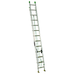 Louisville Ladder 24-Foot Aluminum Extension Ladder, Type II, 225-pound Load Capacity, AE4224PG