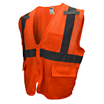 SV27 Mesh Economy Type R Class 2 Mesh Safety Vest - Orange - Size L
